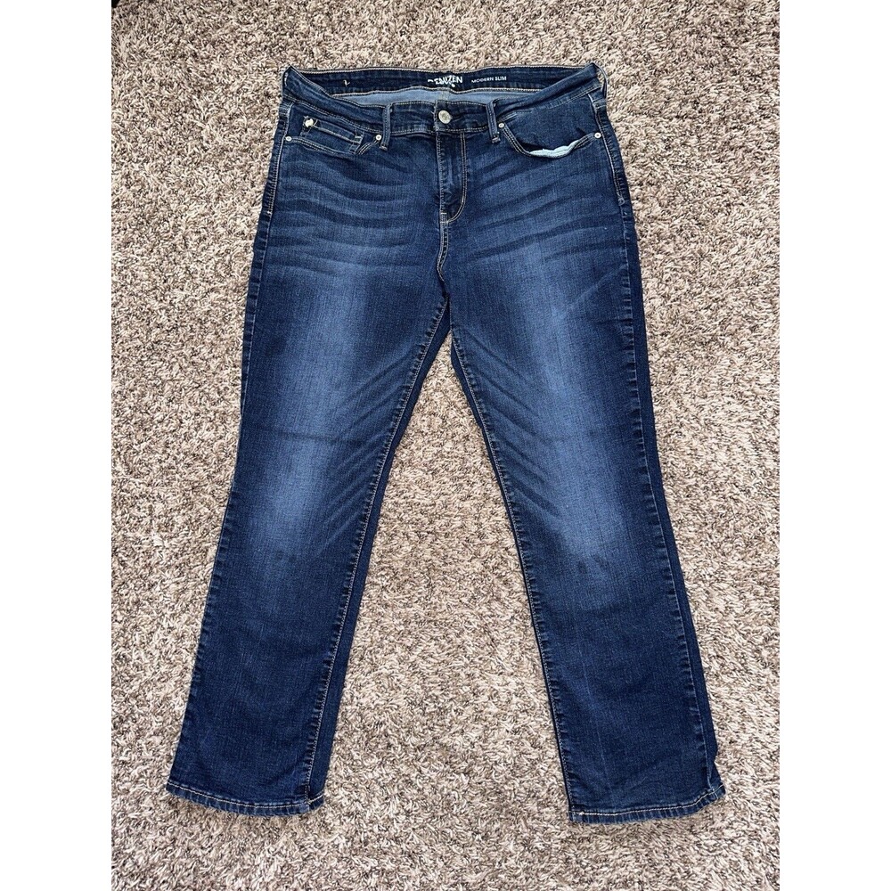 DENIZEN from Levi's Women’s Blue Dark Wash Slim Skinny Stretch Denim Jeans
